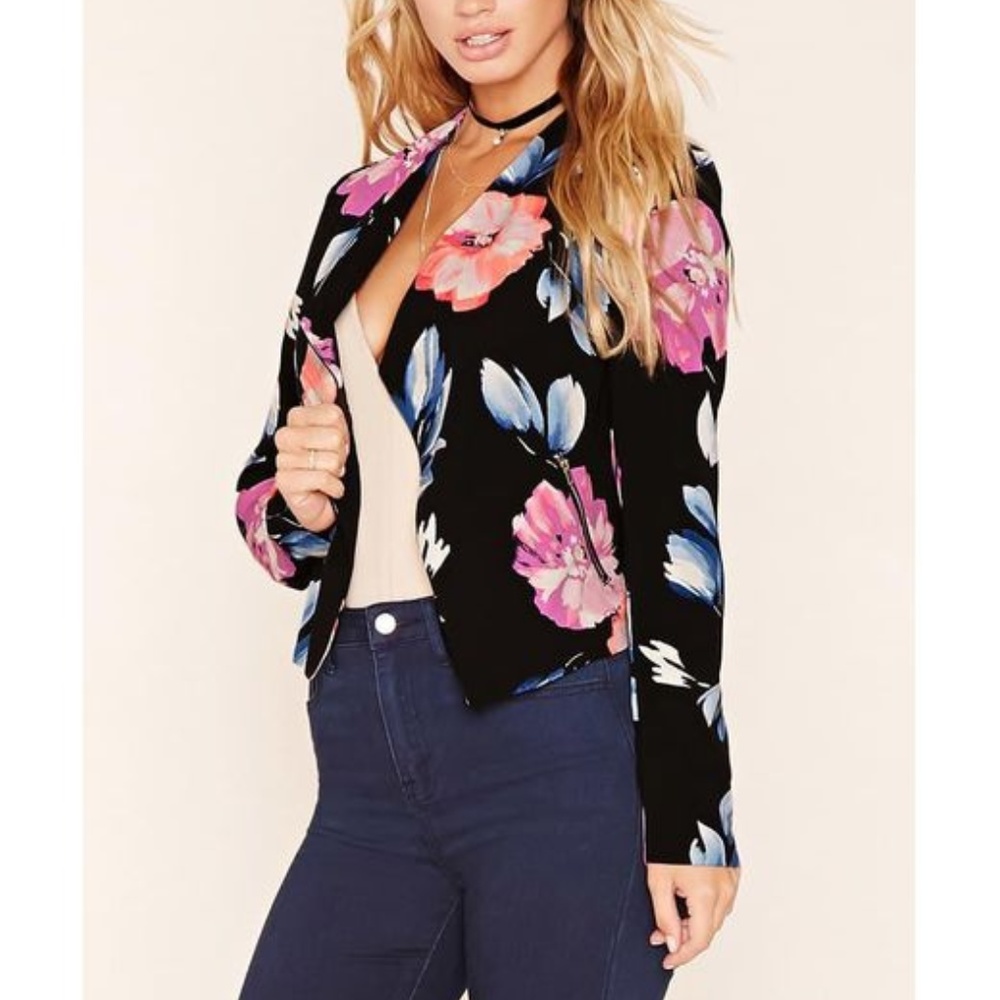 Forever 21 Floral Blazer